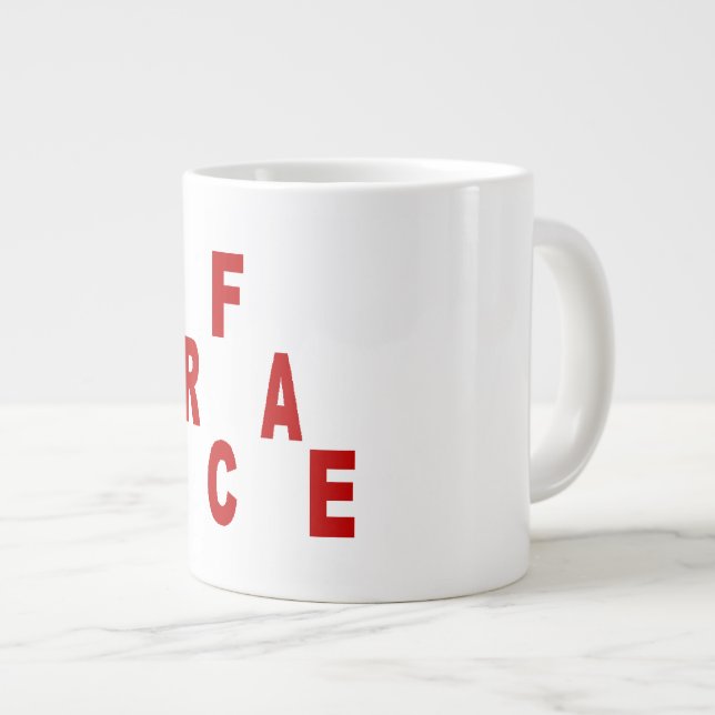 CANECA DE CAFÉ GRANDE MUG JUMBO FRANÇA (Frente Esquerda)
