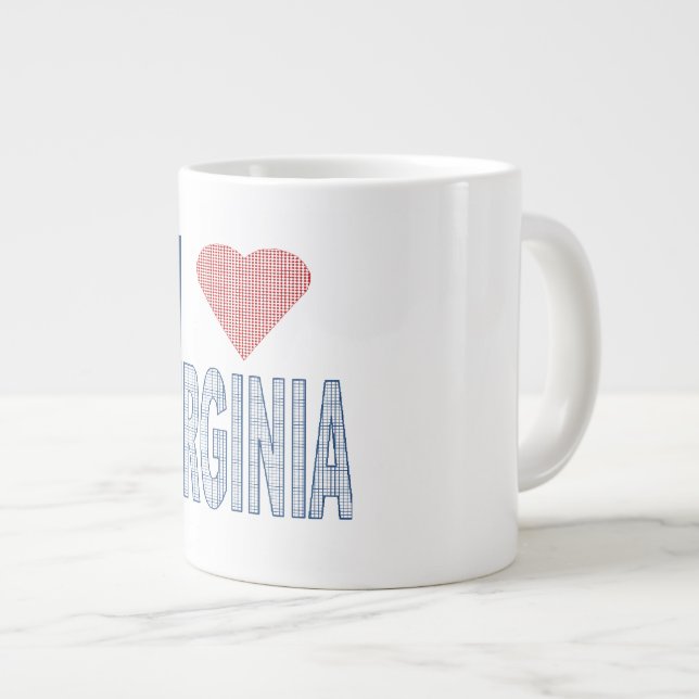 CANECA DE CAFÉ GRANDE MUG JUMBO VIRGINIA (Frente Esquerda)