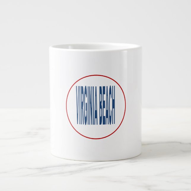 CANECA DE CAFÉ GRANDE MUG JUMBO VIRGINIA BEACH (Frente)