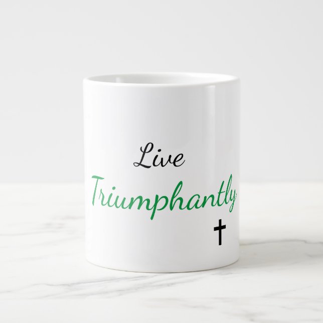 Caneca De Café Grande Mug Jumbo Vivido Triumphthing (Frente)
