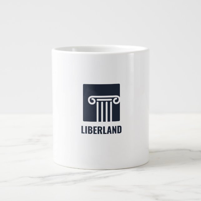 Caneca De Café Grande Mug liberland  (Frente)
