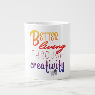 Caneca De Café Grande Mug Melhor Vivendo