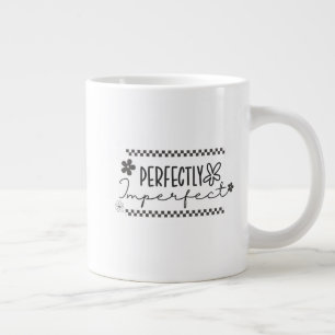 Caneca De Café Grande Mug Perfeitamente Imperfeito por Posh Little Finds