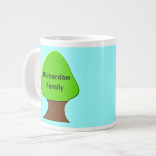 Caneca De Café Grande Mug Personalizável de Árvore da Família