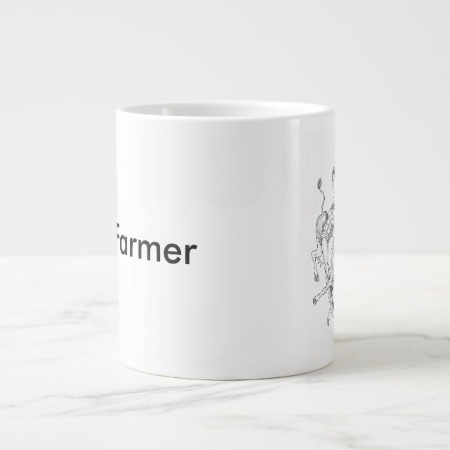 Caneca De Café Grande Mug Super Farmer (Frente)