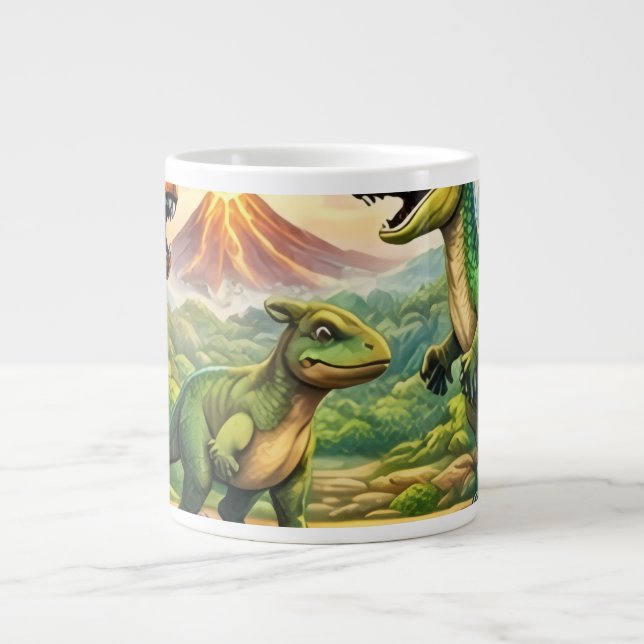 Caneca De Café Grande Muito bom design em (Frente)