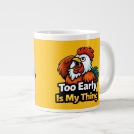 Caneca De Café Grande Muito cedo é a minha coisa, citação do torrador