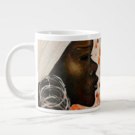 Caneca De Café Grande Mulher Bonito da beleza africana Mug