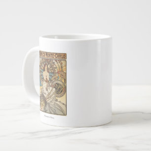 Caneca De Café Grande Mulher com Penas - Poster de viagens Ferroviário 