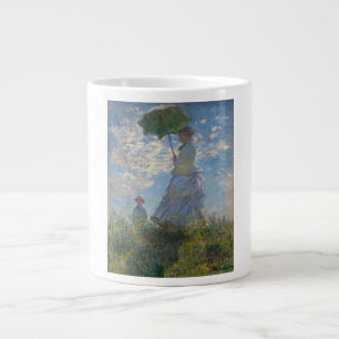 Caneca De Café Grande Mulher com um Guarda-Sol - Madame Monet e seu Filh