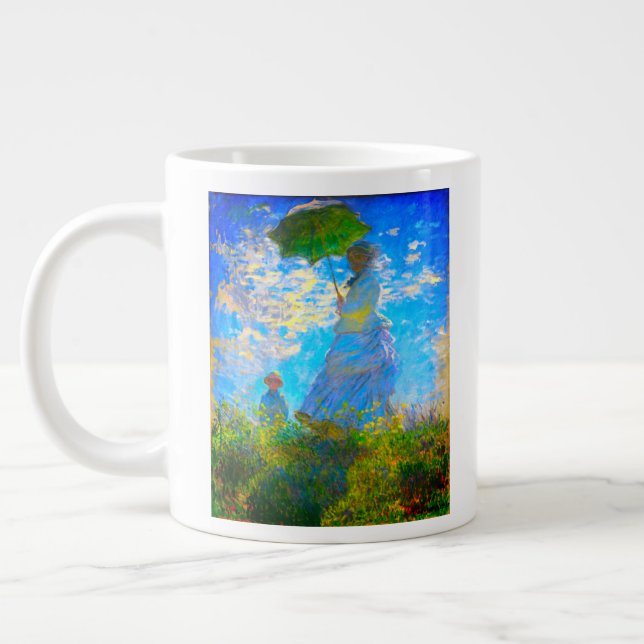 Caneca De Café Grande Mulher Monet com Parasol (Esquerda)