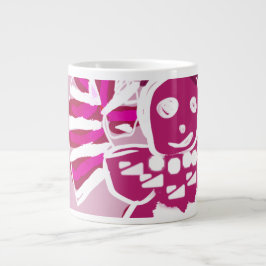 Caneca De Café Grande Mulher-pão rosa