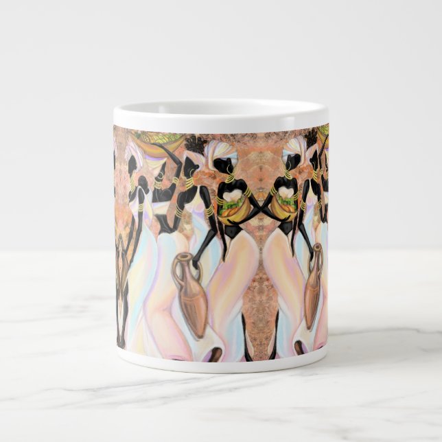 Caneca De Café Grande Mulheres africanas (Frente)