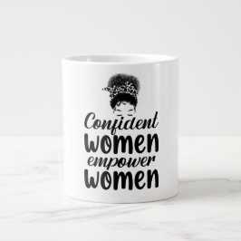 Caneca De Café Grande Mulheres Confiantes Empoderam Mulheres Citam Femin
