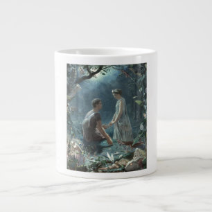 Caneca De Café Grande Mundo de Fantasia Encantador O Sonho de uma Noite 