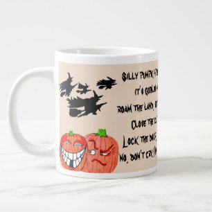 CANECA DE CAFÉ GRANDE MÚSICA DE PUMPKIN BOBO HALLOWEEN