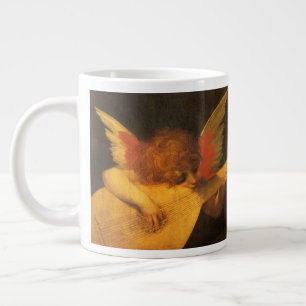 Caneca De Café Grande Músico Anjo Tocando Alaúde por Rosso Fiorentino