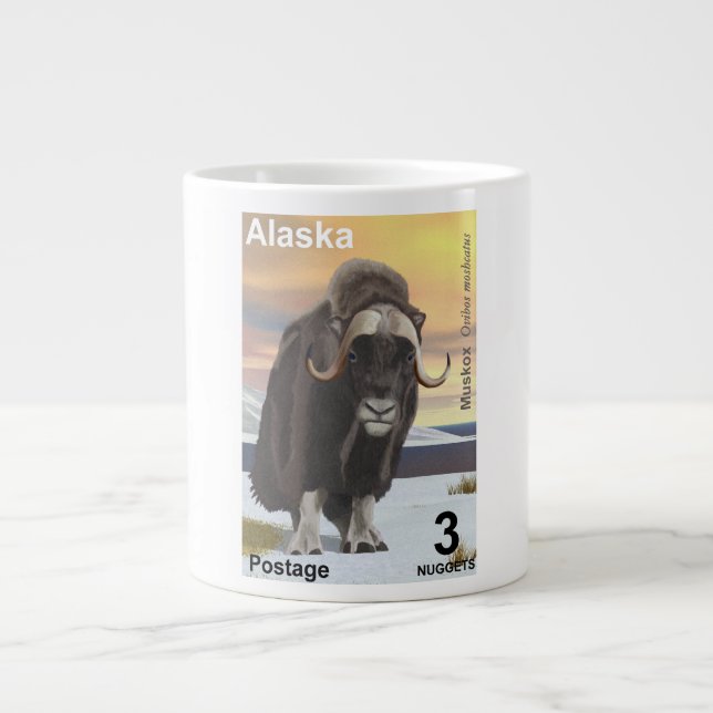 Caneca De Café Grande Muskox (Frente)