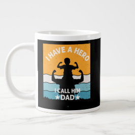 CANECA DE CAFÉ GRANDE MY FATHER IS A HERO