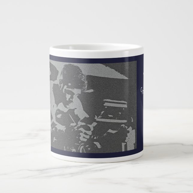 Caneca De Café Grande My Favorite Spinning Coach (Frente)