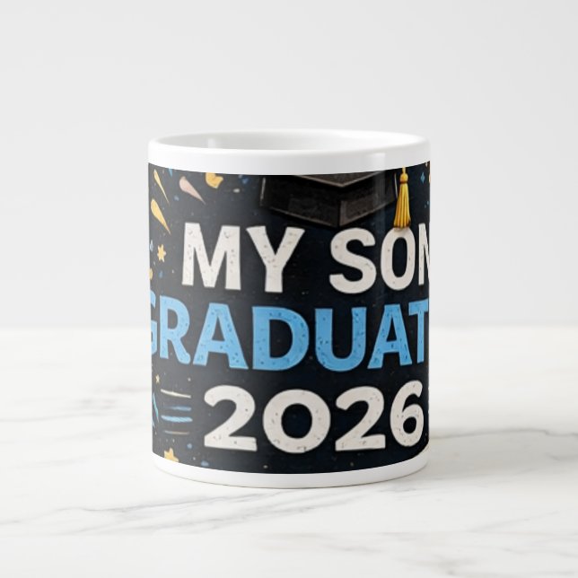 Caneca De Café Grande My Son Graduated 2026 (Frente)