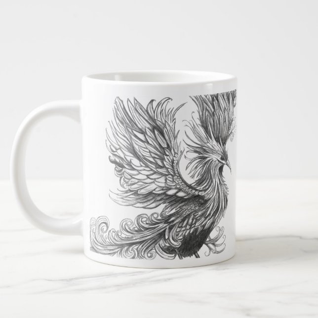 Caneca De Café Grande Mythological Phoenix Mug (Esquerda)