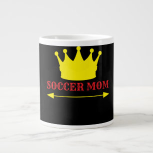 Caneca De Café Grande Nº 1 mãe de futebol