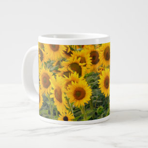 Caneca De Café Grande Na, EUA, Colorado, Girassóis