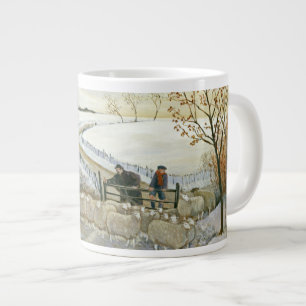 Caneca De Café Grande Na porta da fazenda