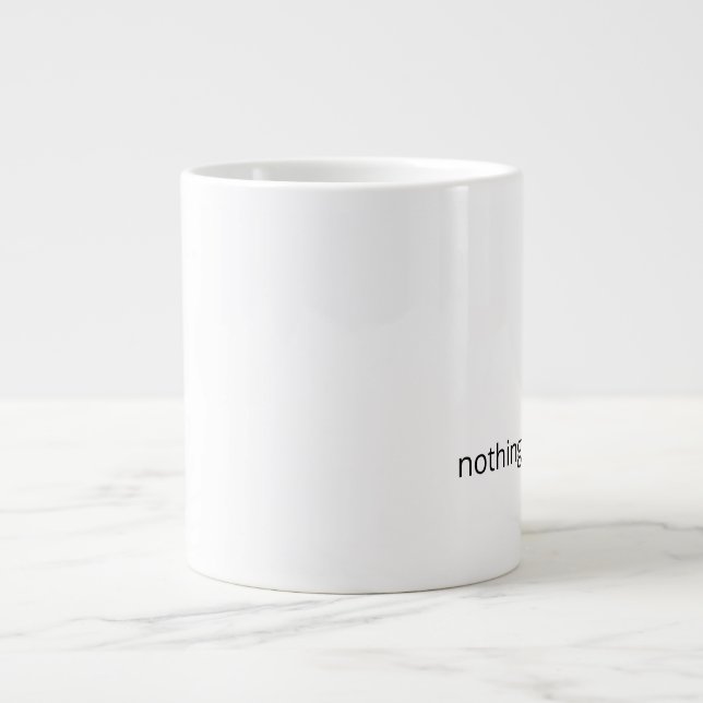 Caneca De Café Grande Nada Precisa de Conserto – Café de Apoio Mínimo (Frente)