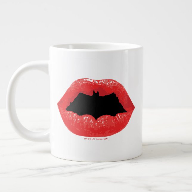 Caneca De Café Grande Namorados Batman | LÁBIOS (Esquerda)