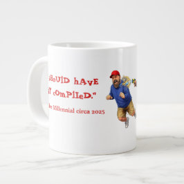 Caneca De Café Grande Não consigo parar de fazer xixi!