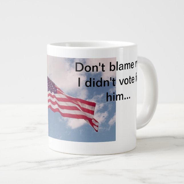 Caneca De Café Grande Não é minha culpa (Frente Esquerda)