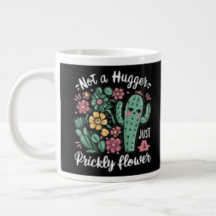 Caneca De Café Grande Não é um Hugger, é só um doce prazer em Cactus