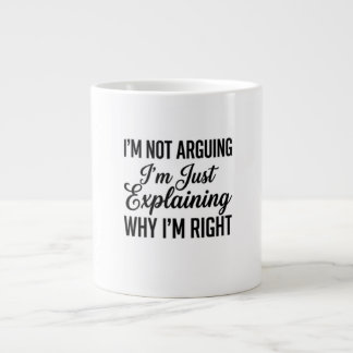 Caneca De Café Grande Não Estou Discutindo, Estou Apenas Explicando Por