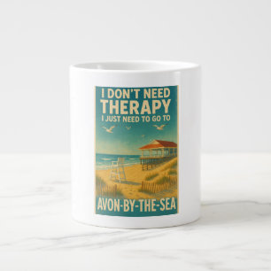 Caneca De Café Grande Não preciso de terapia, só preciso de Avon-by-the-