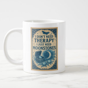 Caneca De Café Grande Não preciso de terapia, só preciso de monstros