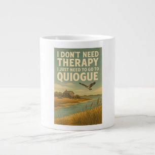 Caneca De Café Grande Não preciso de terapia, só preciso de Quiogue