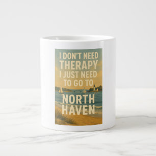 Caneca De Café Grande Não preciso de terapia, só preciso do Haven do Nor