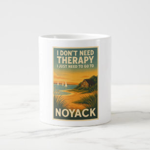 Caneca De Café Grande Não preciso de terapia, só preciso do Noyack