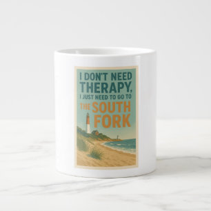 Caneca De Café Grande Não preciso de terapia, só preciso do South Fork