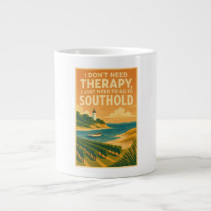 Caneca De Café Grande Não preciso de terapia, só preciso do Southold