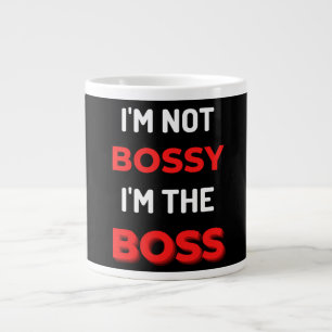 Caneca De Café Grande Não sou o chefe.