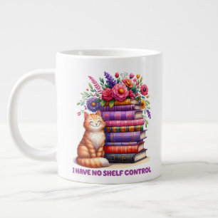 Caneca De Café Grande Não tenho gatinho de controle de prateleira