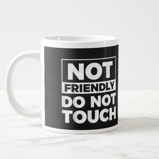 Caneca De Café Grande Não Tocar (Esquerda)