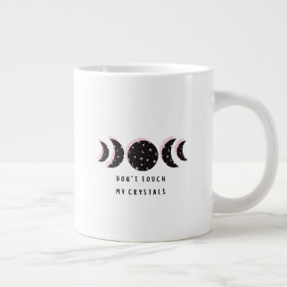 Caneca De Café Grande Não toques nos meus cristais.