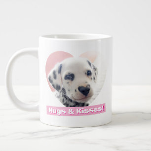 Caneca De Café Grande Nariz de Coração Dalmata