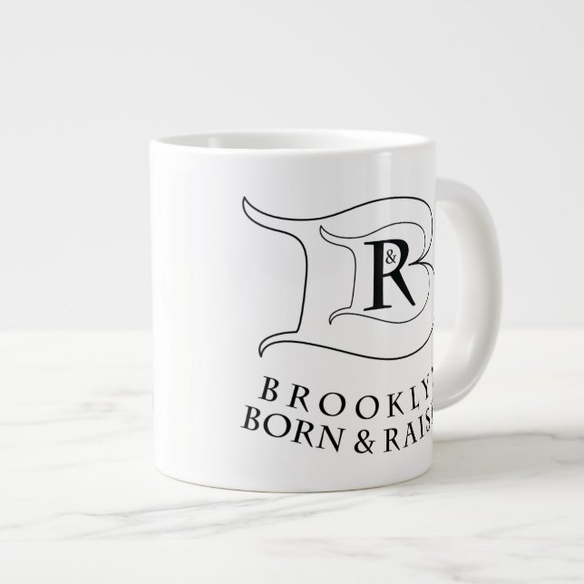Caneca De Café Grande Nascer BROOKLYN E LEVANTADO JUMBO MUG (Frente Esquerda)