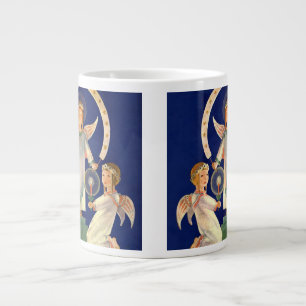Caneca De Café Grande Natal Antigo, Anjos da Santa Lucia Escandinavos