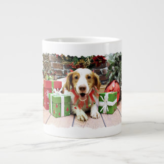 Caneca De Café Grande Natal - Brittany Spaniel - Kinnick